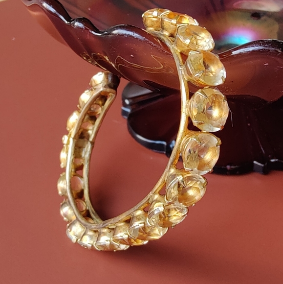 Bounkit I Stunning GP Citrine Hinged Cuff bracelet - Picture 6 of 15